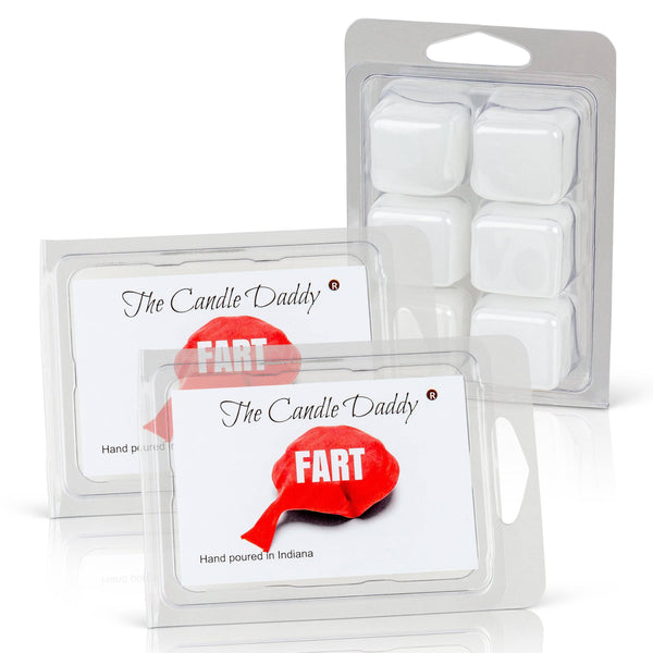 Fart Scented Wax Melts - Horribly Scented - Funny Prank Gag Gift - 1 Pack - 2 Ounces - 6 Cubes - The Candle Daddy