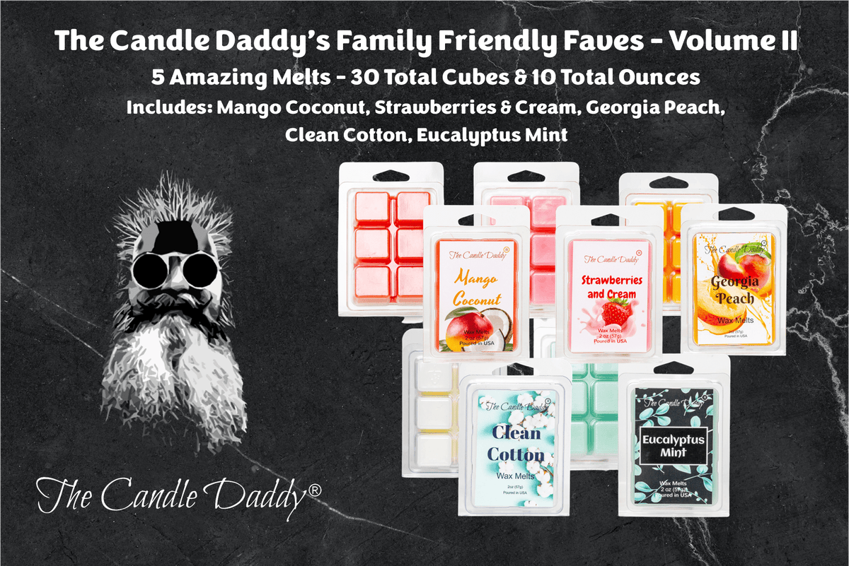 The Candle Daddy's Family Friendly Faves Volume II - 5 Pack of Wax Mel