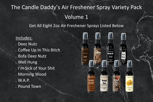 The Candle Daddy's Air Freshener Spray Variety Pack - Volume 1 - 8 Total 2oz Air Freshener Sprays - The Candle Daddy