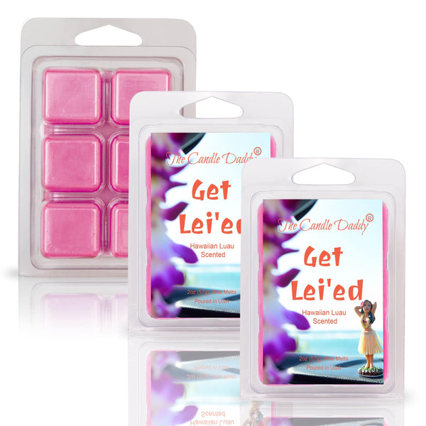 Get Lei'ed - Hawaiian Luau Scented Wax Melt - 1 Pack - 2 Ounces - 6 Cubes - The Candle Daddy