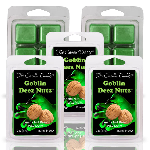 "Goblin" Deez Nutz - Banana Nut Bread Scented Halloween Wax Melt - 1 Pack - 2 Ounces - 6 Cubes - The Candle Daddy
