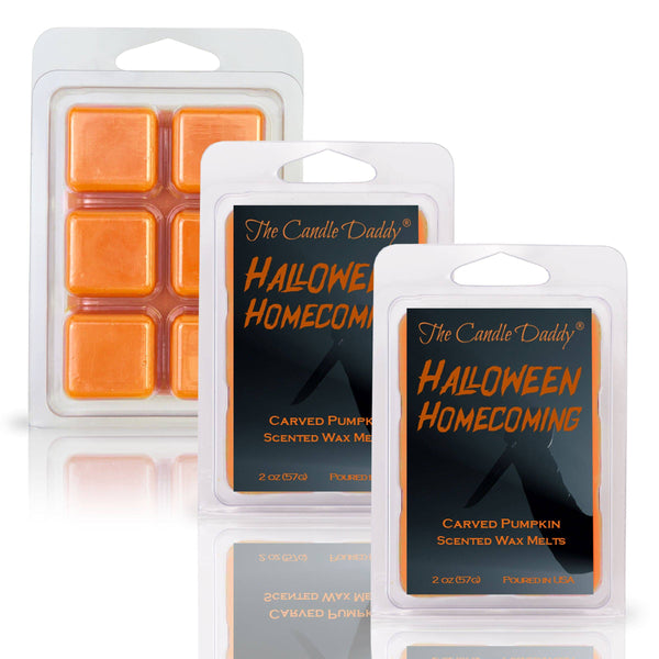 Halloween Homecoming - Craved Pumpkin Scented Horror Movie Wax Melt - 1 Pack - 2 Ounces - 6 Cubes - The Candle Daddy