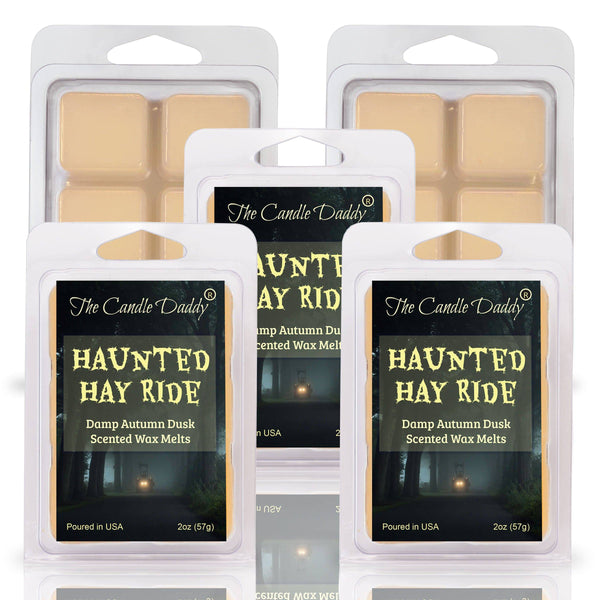 Haunted Hay Ride - Damp Autumn Dusk Halloween Scented Wax Melt - 1 Pack - 2 Ounces - 6 Cubes - The Candle Daddy