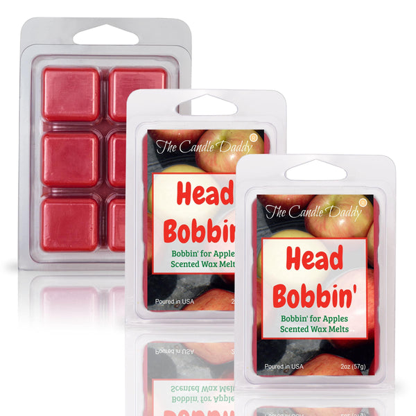 Head Bobbin' - Bobbin' For Apples Scented Wax Melt - 1 Pack - 2 Ounces - 6 Cubes - The Candle Daddy