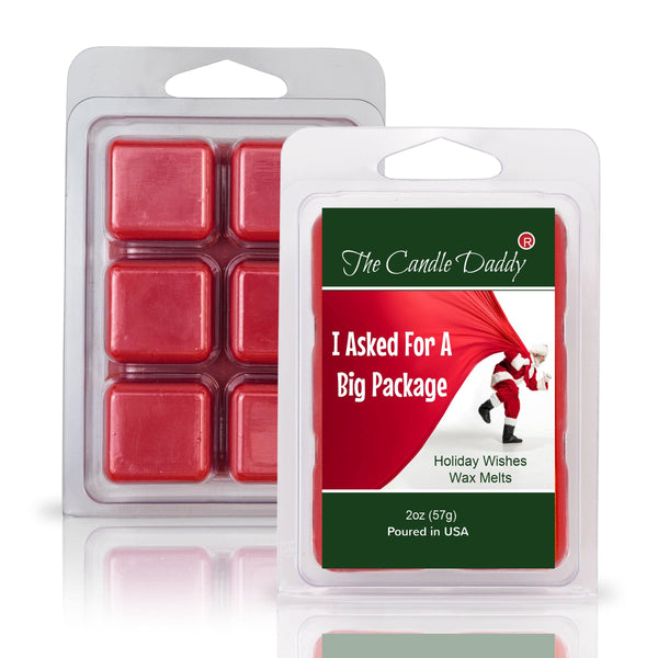 5 Pack - I Asked For A BIG Package - Holiday Wishes Scented Wax Melt - 2 Ounces x 5 Packs = 10 Ounces - The Candle Daddy
