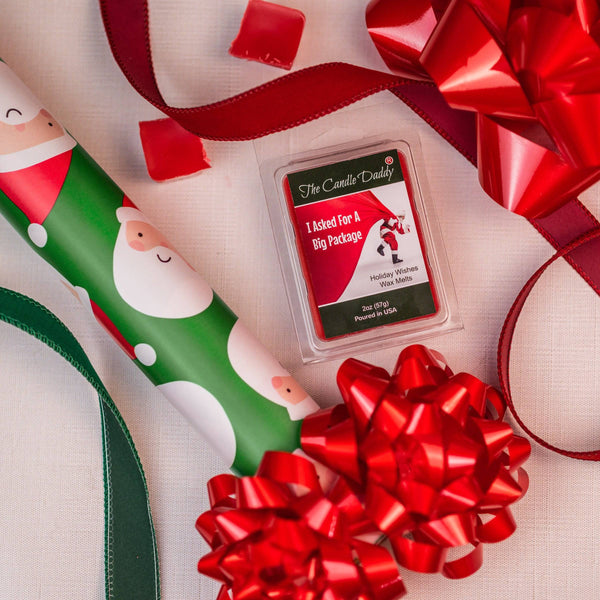 5 Pack - I Asked For A BIG Package - Holiday Wishes Scented Wax Melt - 2 Ounces x 5 Packs = 10 Ounces - The Candle Daddy