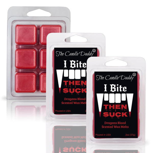I Bite, Then Suck - Dragons Blood Vampire Scented Wax Melt - 1 Pack - 2 Ounces - 6 Cubes - The Candle Daddy