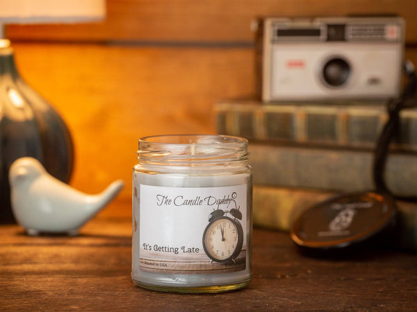 It's Getting Late - Smoky Sunset Scented 6 Ounce Jar Candle- 40 Hour Burn - The Candle Daddy