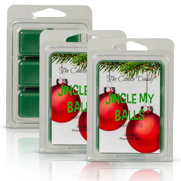 Jingle My Balls - Holly Berry Christmas Scented Wax Melt - 1 Pack - 2 Ounces - 6 Cubes - The Candle Daddy