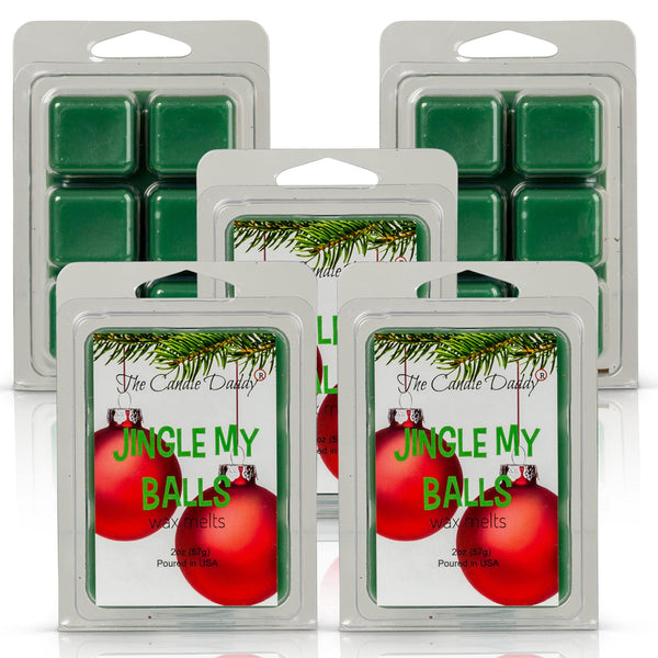 Jingle My Balls - Holly Berry Christmas Scented Wax Melt - 1 Pack - 2 Ounces - 6 Cubes - The Candle Daddy