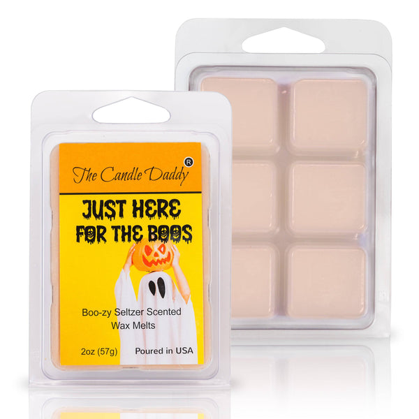5 Pack - Just Here For The Boos - Boo-zy Seltzer Scented Wax Melt - 2 Ounces x 5 Packs = 10 Ounces - The Candle Daddy