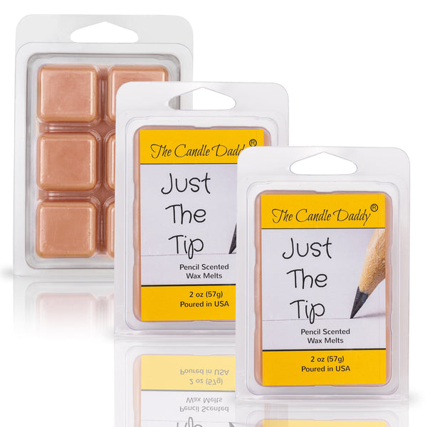 Just The Tip - #2 Pencil Scented - 1 PACK - 2 OUNCES - 6 CUBES - The Candle Daddy