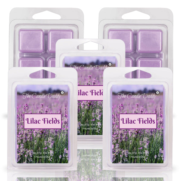 Lilac Fields - Floral Spring Scented Wax Melt - 1 Pack - 2 Ounces - 6 Cubes - The Candle Daddy