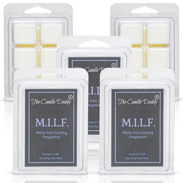 M.I.L.F "Melts Into Lasting Fragrance" - Sexy Spiked Apple Scent - Maximum Scented Wax Melt Cubes - 2 Ounces MILF - The Candle Daddy