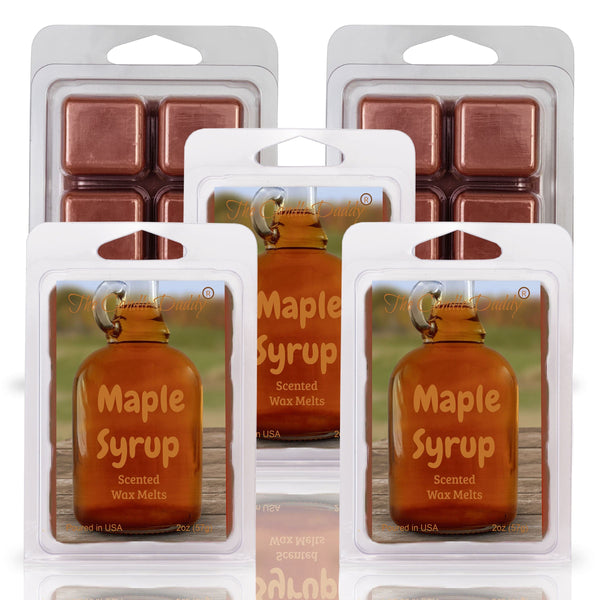 Maple Syrup - Vermont Maple Syrup Scented Wax Melt - 1 Pack - 2 Ounces - 6 Cubes - The Candle Daddy