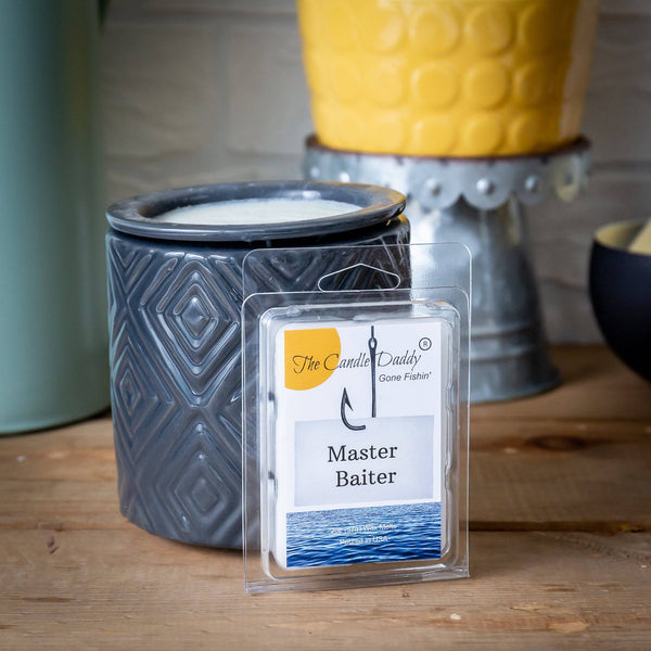 The Candle Daddy's Gone Fishin' - Master Baiter - Coconut Hand Lotion Scented Melt- Maximum Scent Wax Cubes/Melts- 1 Pack -2 Ounces- 6 Cubes - The Candle Daddy