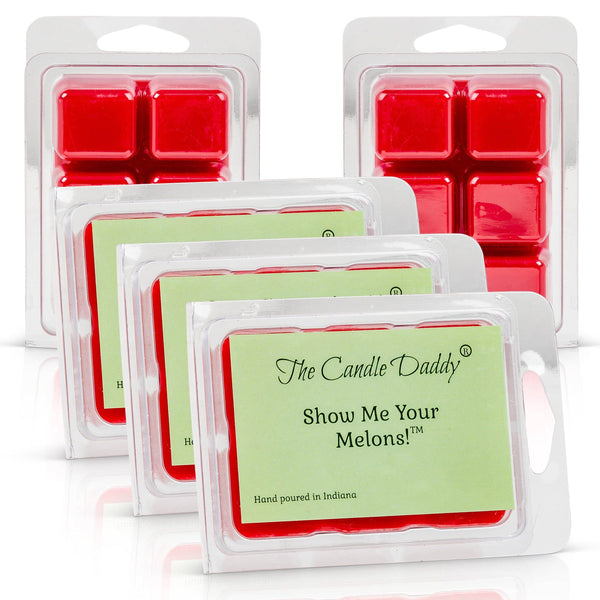 Show Me Your Melons - Ripe Watermelon Scented Wax Melt - 1 Pack - 2 Ounces - 6 Cubes - The Candle Daddy