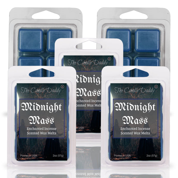 Midnight Mass - Enchanted Incense Scented Wax Melt - 1 Pack - 2 Ounces - 6 Cubes - The Candle Daddy