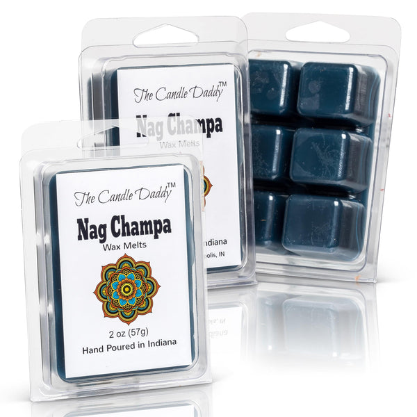 Nag Champa Scented Wax Melts - 1 Pack - 2 Ounces - 6 Cubes - The Candle Daddy