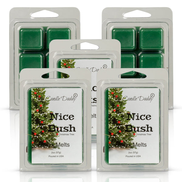 Nice Bush - Pine Christmas Tree Scented Wax Melt - 1 Pack - 2 Ounces - 6 Cubes - The Candle Daddy