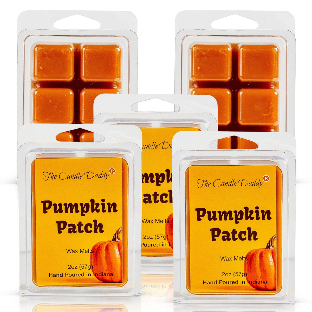 5 Pack - Boo! - Pumpkin Spice Scented Wax Melt Cubes - 2 Oz x 5