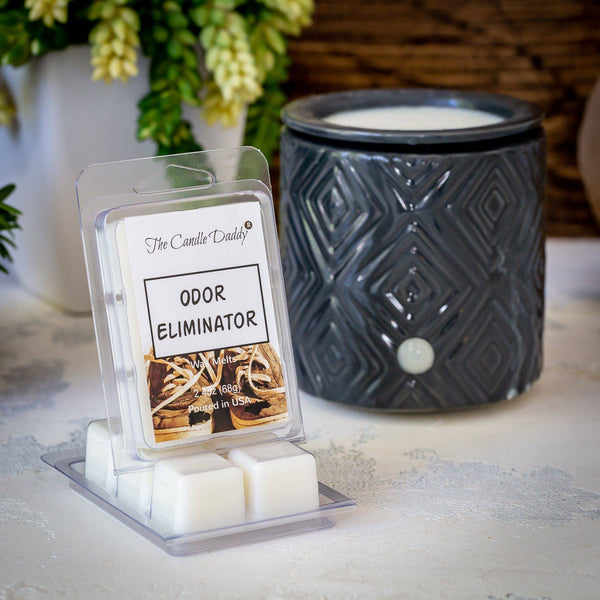 Odor Eliminator - Smoke / Odor Eliminating Wax Melt - 1 Pack - 2 Ounces - 6 Cubes - The Candle Daddy