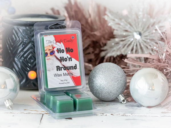 Ho Ho Ho'n Around - Warm Christmas Apple Bourbon Scented Wax Melt - 1 Pack - 2 Ounces - 6 Cubes - The Candle Daddy