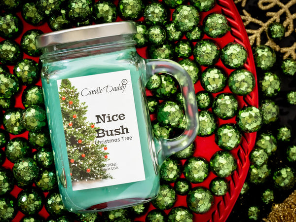Nice Bush- Christmas Tree Scented Candle- Funny 10 oz- Made in USA - The Candle Daddy