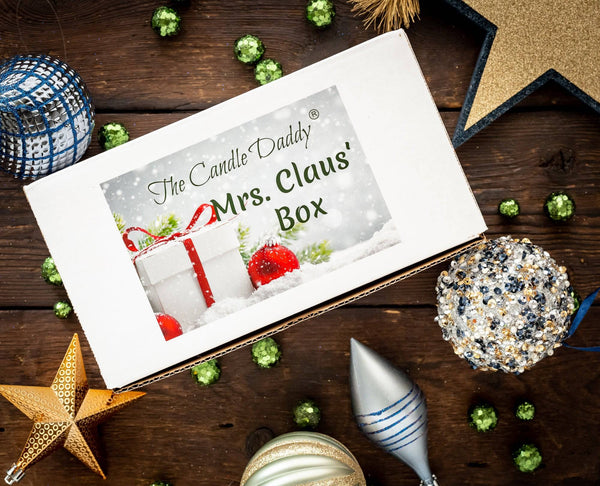 Mrs. Claus' Box- 11 Packs of Random Christmas Wax Melts in the Box- Great Dirty Santa Gift Box - The Candle Daddy