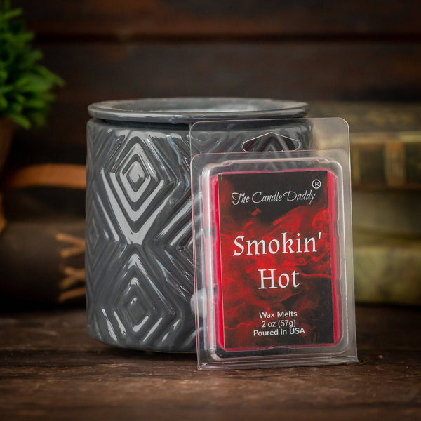 Smokin' Hot - Sexy Cinnamon Scented Melt- Maximum Scent Wax Cubes/Melts- 1 Pack -2 Ounces- 6 Cubes - The Candle Daddy