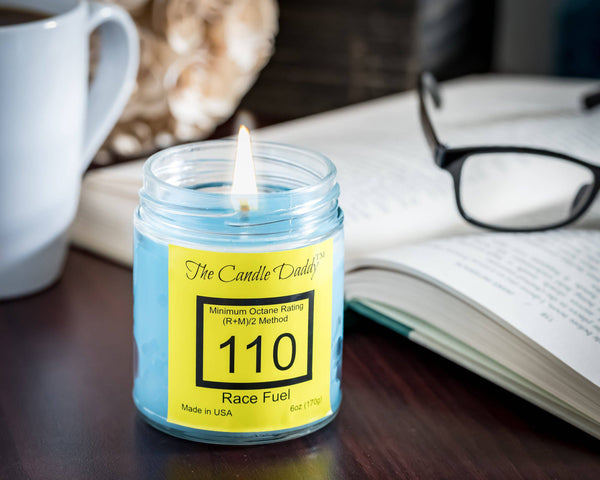 Race Fuel -Race Track Scented Jar Candle- The Candle Daddy- Hand Poured in Indiana - The Candle Daddy
