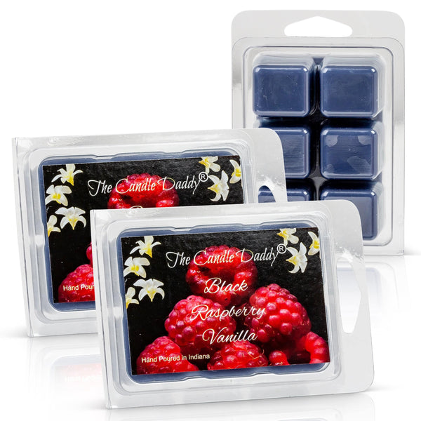 Black Raspberry Vanilla Scented Wax Melt - 1 Pack - 2 Ounces - 6 Cubes - The Candle Daddy