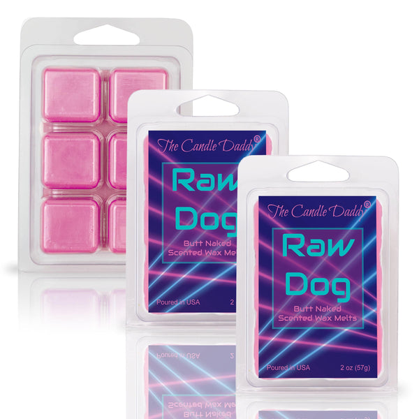 Raw Dog - Butt Naked Scented Wax Melt - 1 Pack - 2 Ounces - 6 Cubes - The Candle Daddy