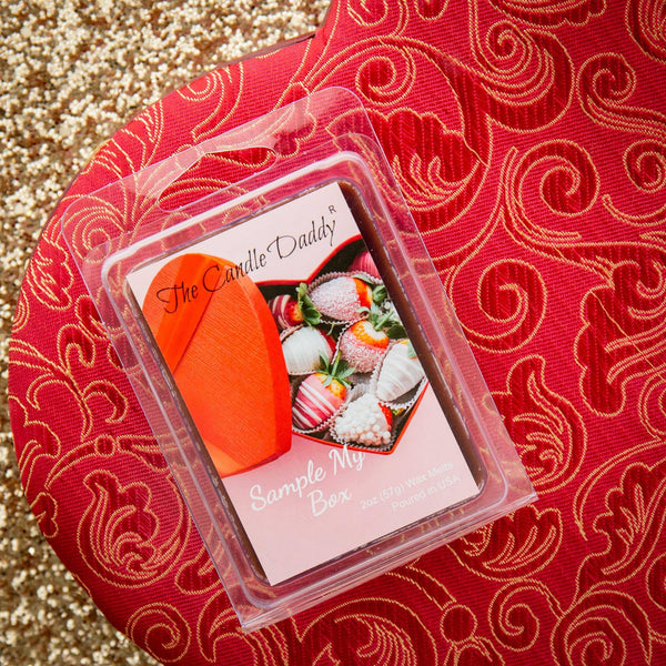 Sample My Box -Valentine's Day Edition - Funny Chocolate Fudge Scented Wax Melt Cubes - 2 Ounces - The Candle Daddy
