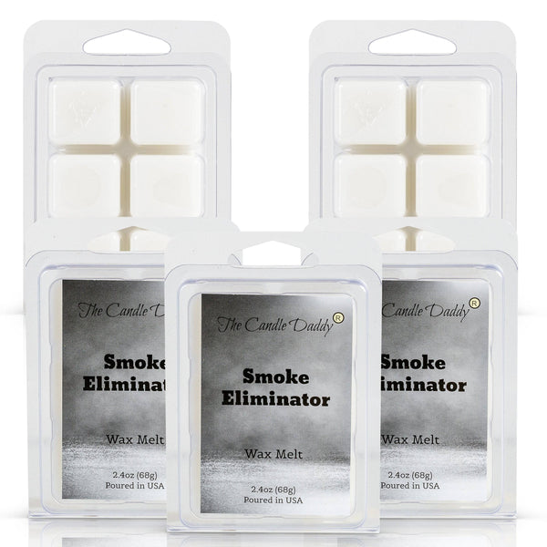 Smoke Eliminator - Enzyme-Infused Smoke Odor Eliminating Wax Melt - 1 Pack - 2 Ounces - 6 Cubes - The Candle Daddy