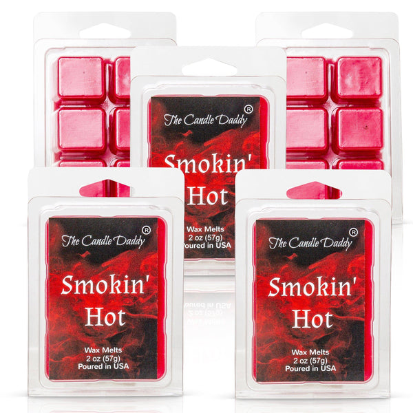 Smokin' Hot - Sexy Cinnamon Scented Melt- Maximum Scent Wax Cubes/Melts- 1 Pack -2 Ounces- 6 Cubes - The Candle Daddy
