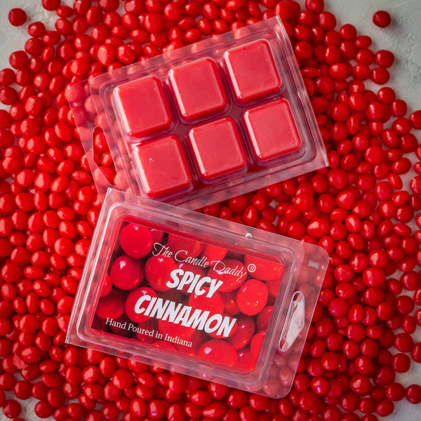 Spicy Cinnamon - Red Hot Candy Scented Wax Melt - 1 Pack - 2 Ounces - 6 Cubes - The Candle Daddy