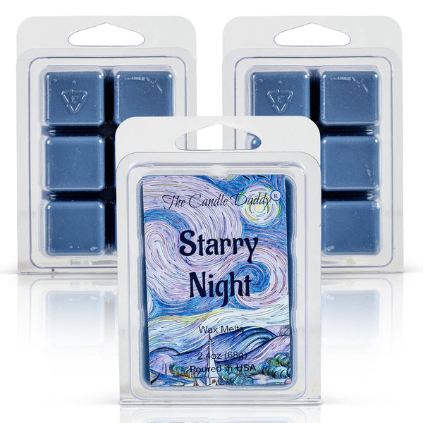 Starry Night - Best Night Ever- Scented Wax Melt Cubes - 2.4 Ounces -6 Cubes 1 Pack - The Candle Daddy