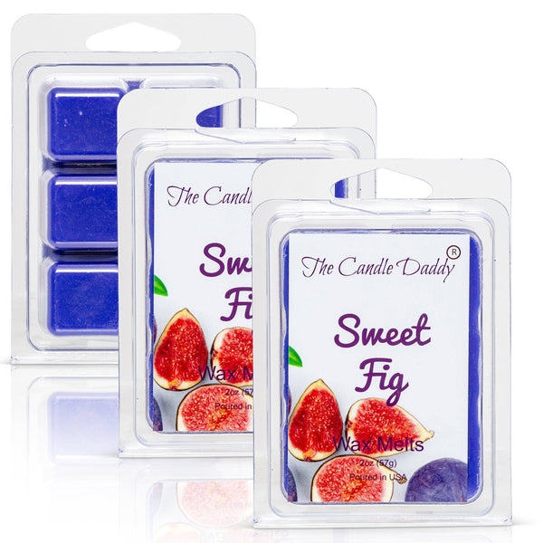 Sweet Fig Scented Melt- Maximum Scent Wax Cubes/Melts- 1 Pack -2 Ounces- 6 Cubes - The Candle Daddy