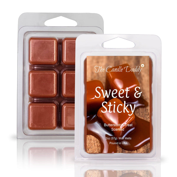 5 Pack - Sweet & Sticky - Butterscotch Treat Scented Wax Melt - 2 Ounces x 5 Packs = 10 Ounces - The Candle Daddy