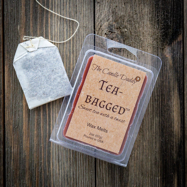 Tea-Bagged - Sweet Tea With A Twist Scented Melt- Maximum Scent Wax Cubes/Melts- 1 Pack -2 Ounces- 6 Cubes - The Candle Daddy