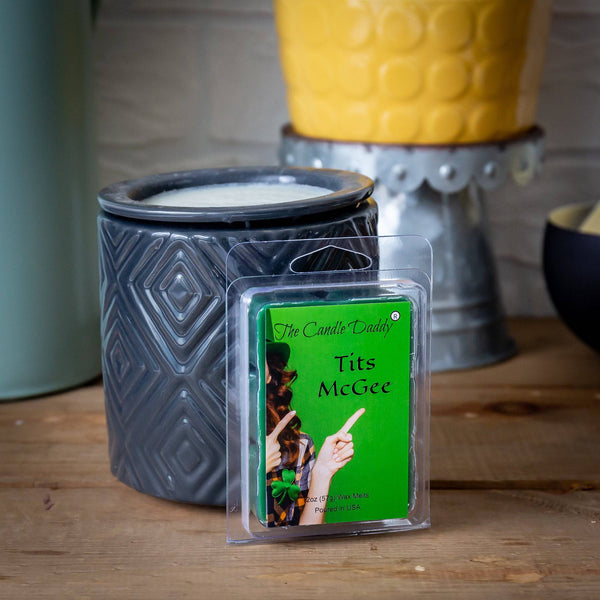 5 Pack - Tits McGee - St. Patrick's Day Edition - Irish Apple Ale Scented Melt - Maximum Scent Wax Cubes/Melts - 2 Ounces x 5 Packs = 10 Ounces - The Candle Daddy