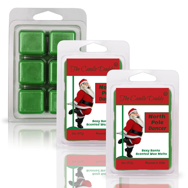 North Pole Dancer - Sexy Santa Scented Wax Melt - 1 Pack - 2 Ounces - 6 Cubes - Christmas - The Candle Daddy