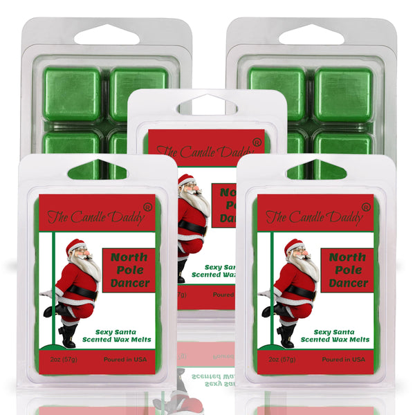 North Pole Dancer - Sexy Santa Scented Wax Melt - 1 Pack - 2 Ounces - 6 Cubes - Christmas - The Candle Daddy