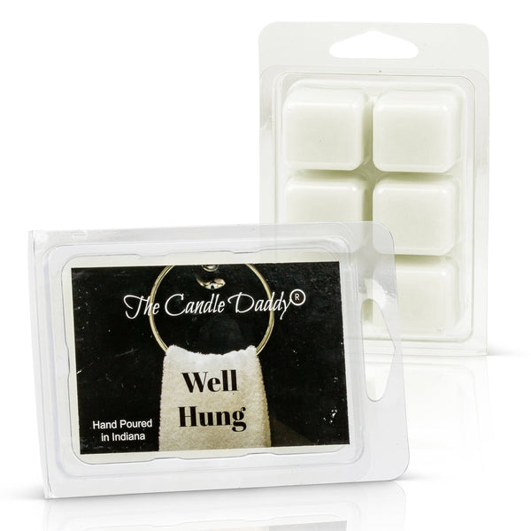 5 Pack - Well Hung - Fresh Linen Scented Wax Melt Cubes - 2 Oz x 5 Packs = 10 Ounces - The Candle Daddy