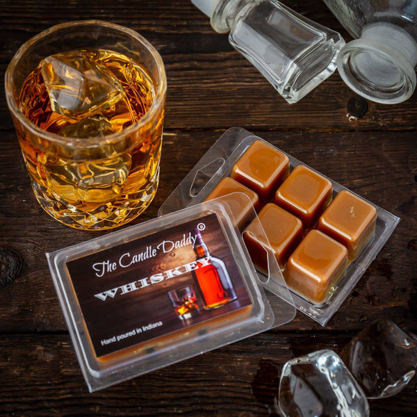 Whiskey - Bourbon Scented Wax Melt - 1 Pack - 2 Ounces - 6 Cubes - The Candle Daddy