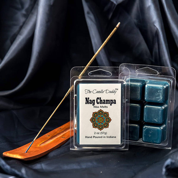 Nag Champa Scented Wax Melts - 1 Pack - 2 Ounces - 6 Cubes - The Candle Daddy