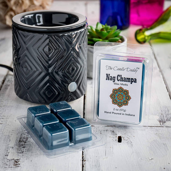 Nag Champa Scented Wax Melts - 1 Pack - 2 Ounces - 6 Cubes - The Candle Daddy