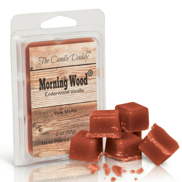 Morning Wood - Cedarwood Vanilla Scented Wax Melt - 1 Pack - 2 Ounces - 6 Cubes - The Candle Daddy