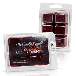 Cherry Tobacco Scented Wax Melt - 1 Pack - 2 Ounces - 6 Cubes - The Candle Daddy